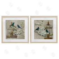 Elaine Vollherbst | Spring Bluebirds Menagerie