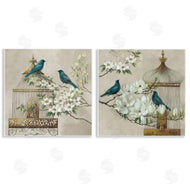 Elaine Vollherbst | Spring Bluebirds Menagerie