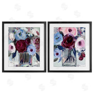 Annabelle Hall | Burgundy & Blue Bouquets