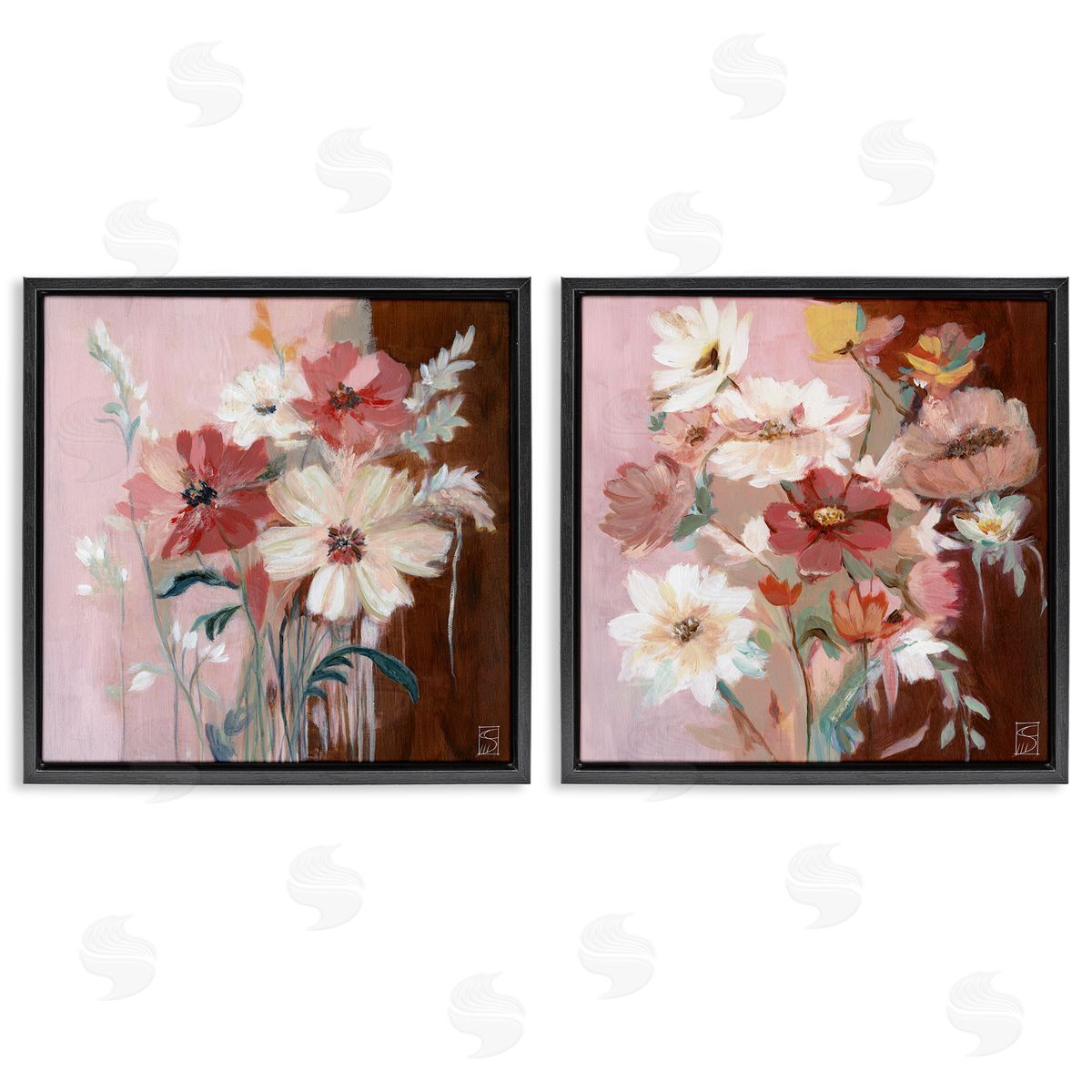 Sara Culpepper Warm Hued Bouquets Canvas Wall Art Print