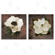 Jennifer Stith | White Flowers on Brown