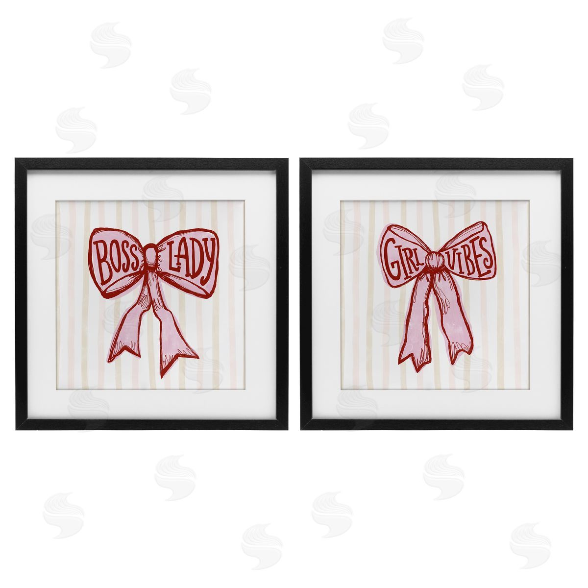 Connie Summers Boss Lady Girl Vibes Ribbons Canvas Wall Art Print