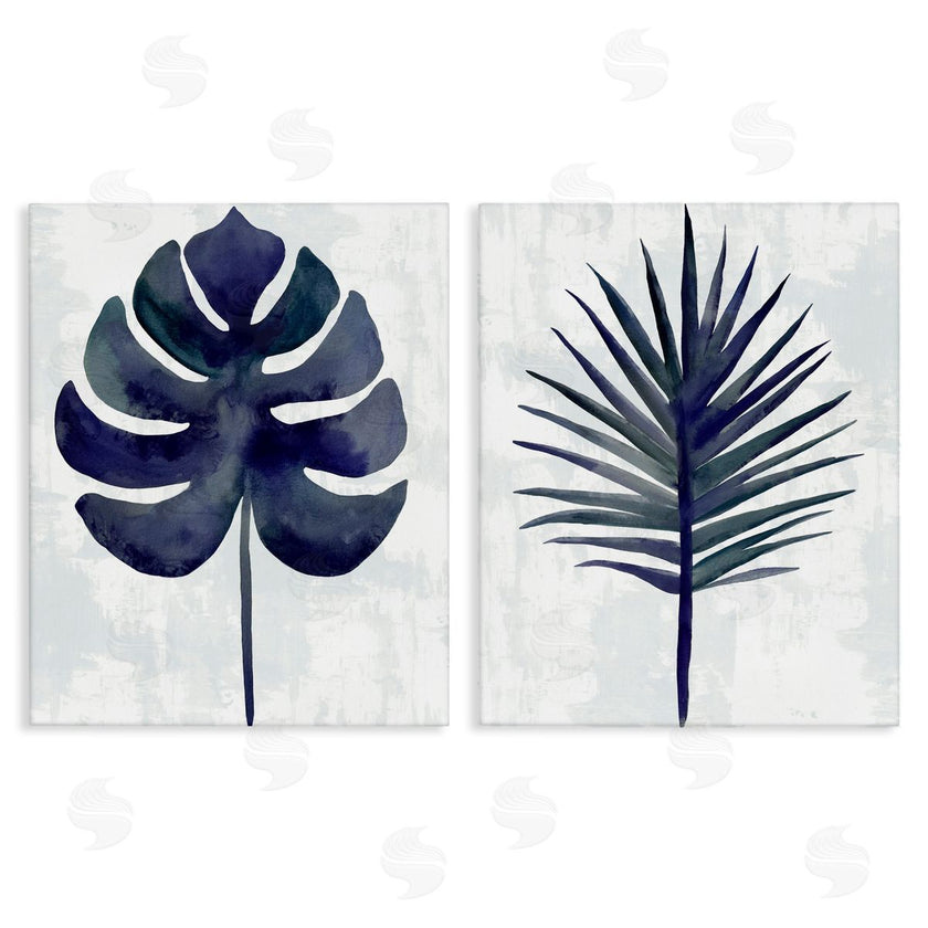 Christie Adams | Navy Monstera & Fan Palm