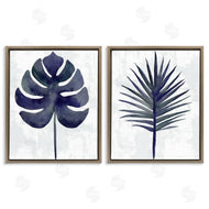 Christie Adams | Navy Monstera & Fan Palm