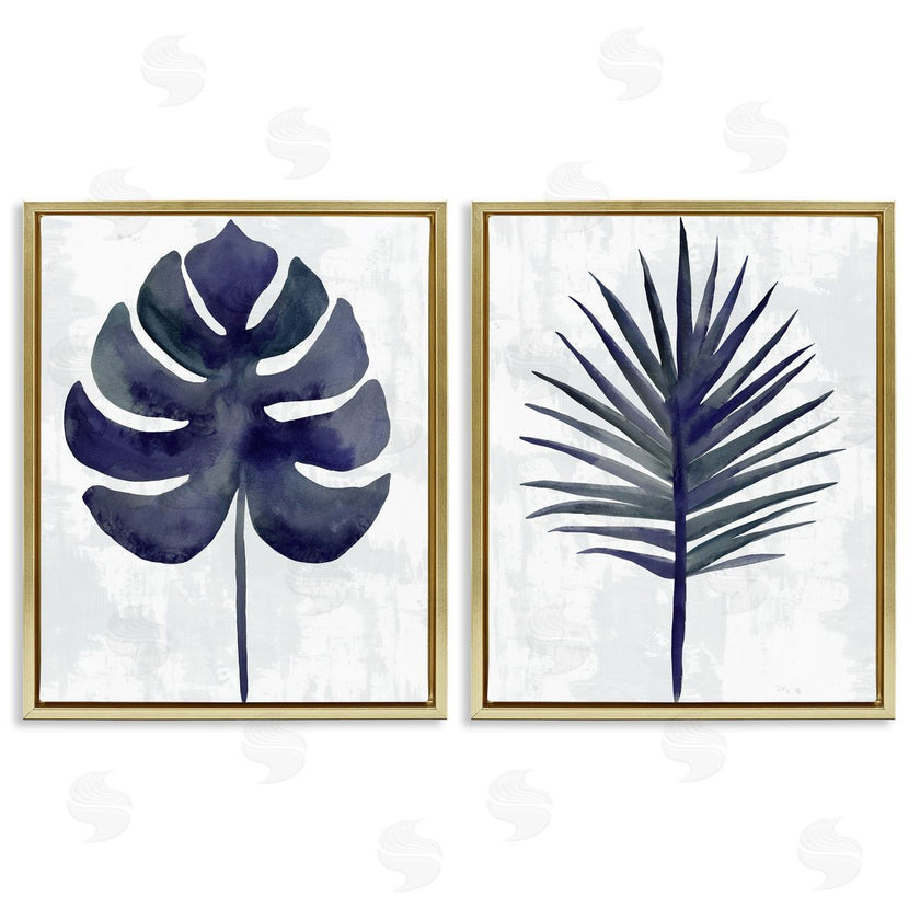 Christie Adams | Navy Monstera & Fan Palm