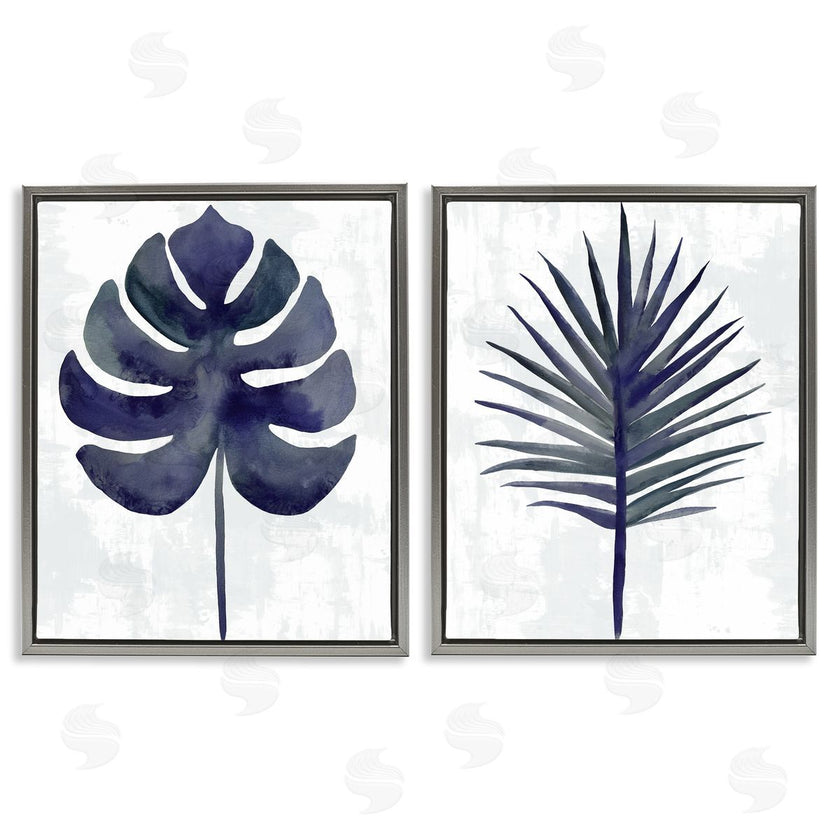 Christie Adams | Navy Monstera & Fan Palm