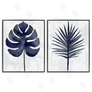 Christie Adams | Navy Monstera & Fan Palm