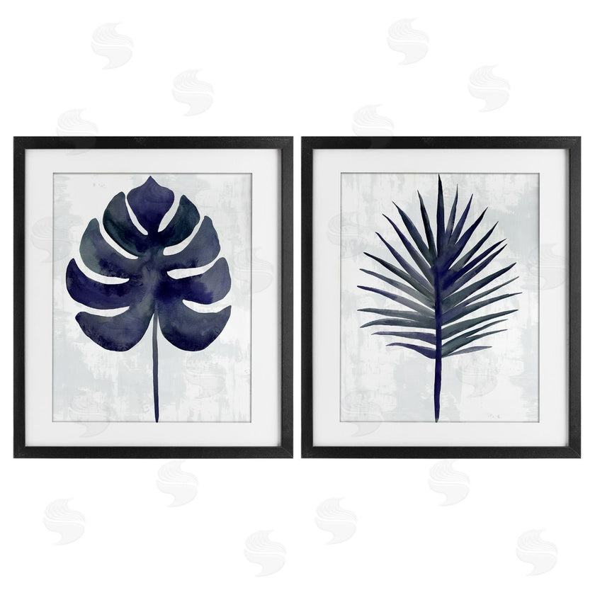 Christie Adams | Navy Monstera & Fan Palm
