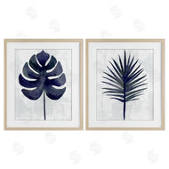 Christie Adams | Navy Monstera & Fan Palm