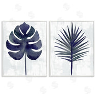 Christie Adams | Navy Monstera & Fan Palm
