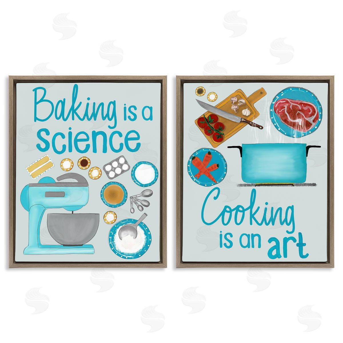 Christine Becker Baking & Cooking Phrases Canvas Wall Art Print