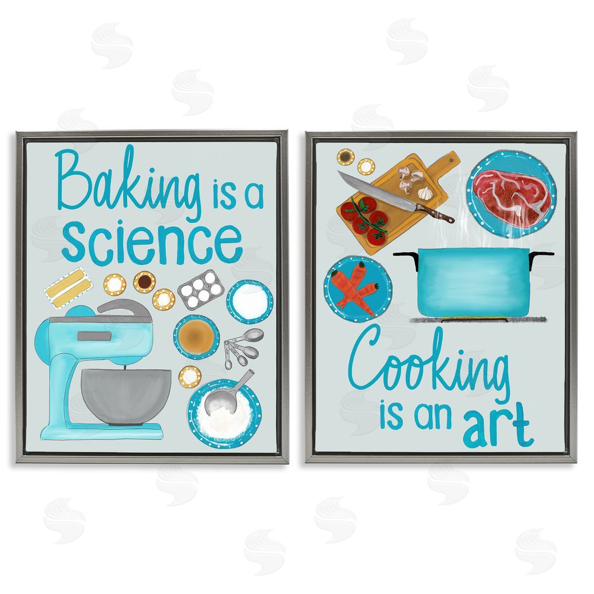 Christine Becker Baking & Cooking Phrases Canvas Wall Art Print