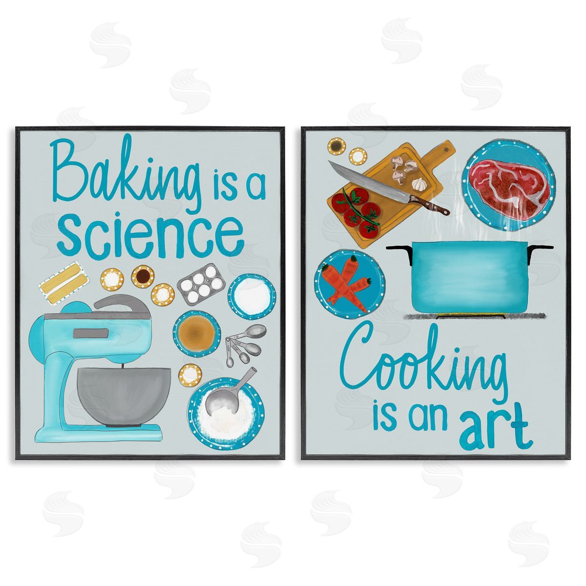 Christine Becker Baking & Cooking Phrases Canvas Wall Art Print