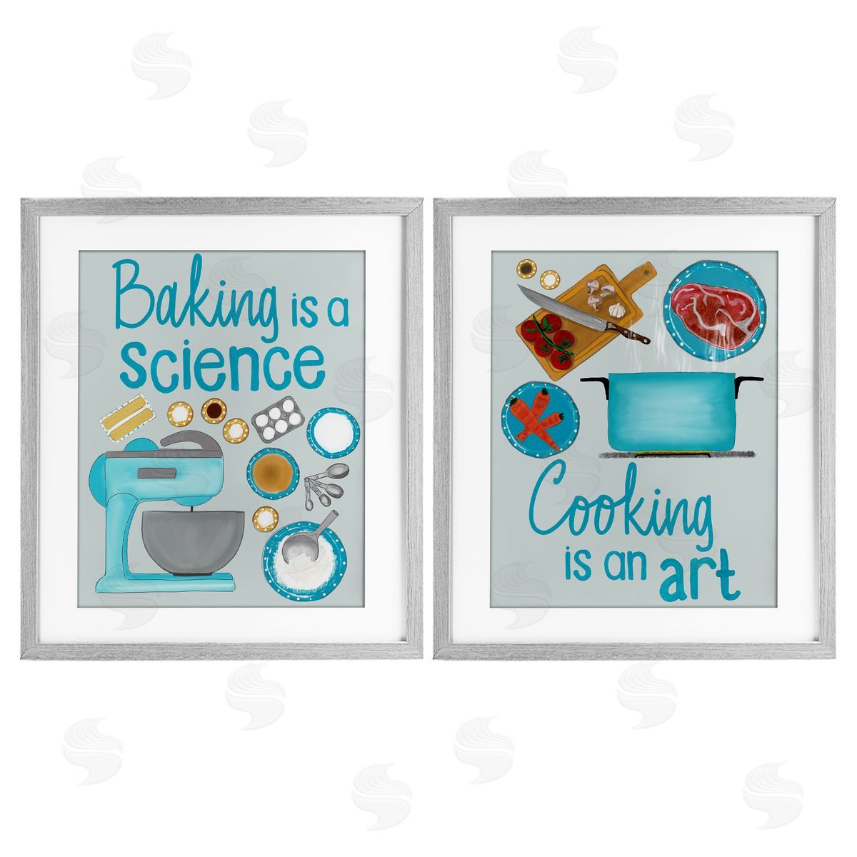 Christine Becker Baking & Cooking Phrases Canvas Wall Art Print