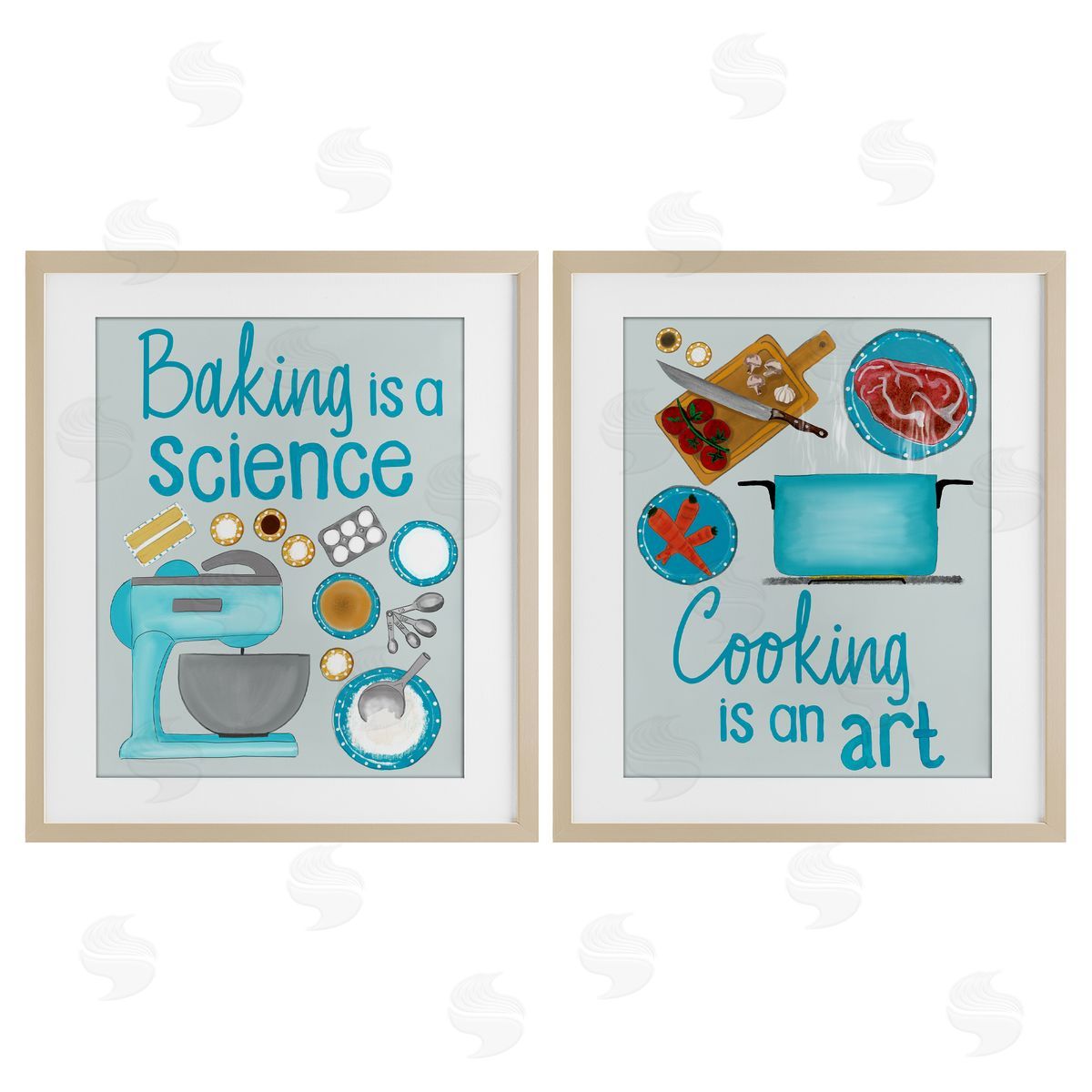 Christine Becker Baking & Cooking Phrases Canvas Wall Art Print