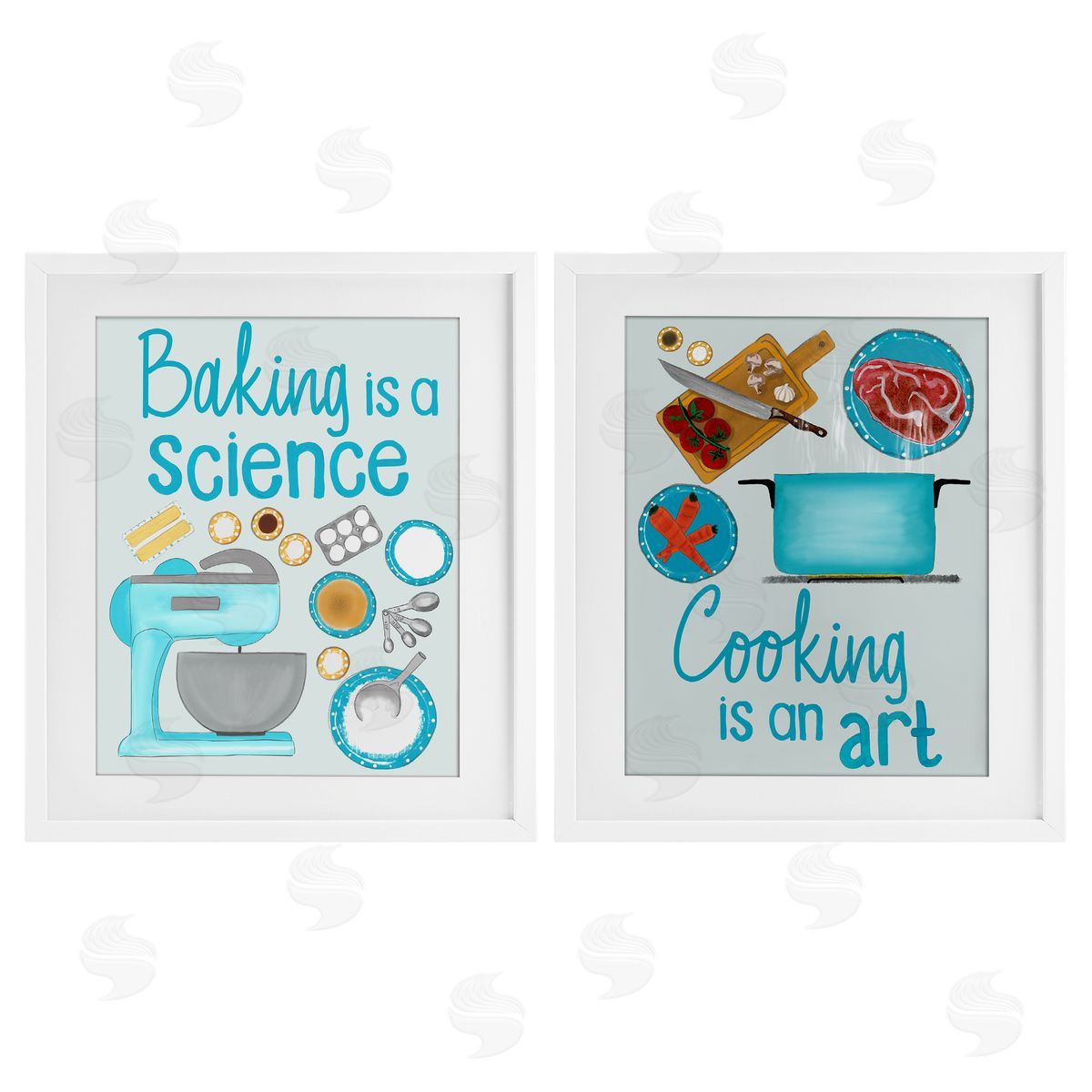 Christine Becker Baking & Cooking Phrases Canvas Wall Art Print
