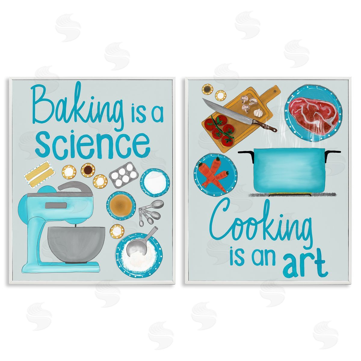 Christine Becker Baking & Cooking Phrases Canvas Wall Art Print