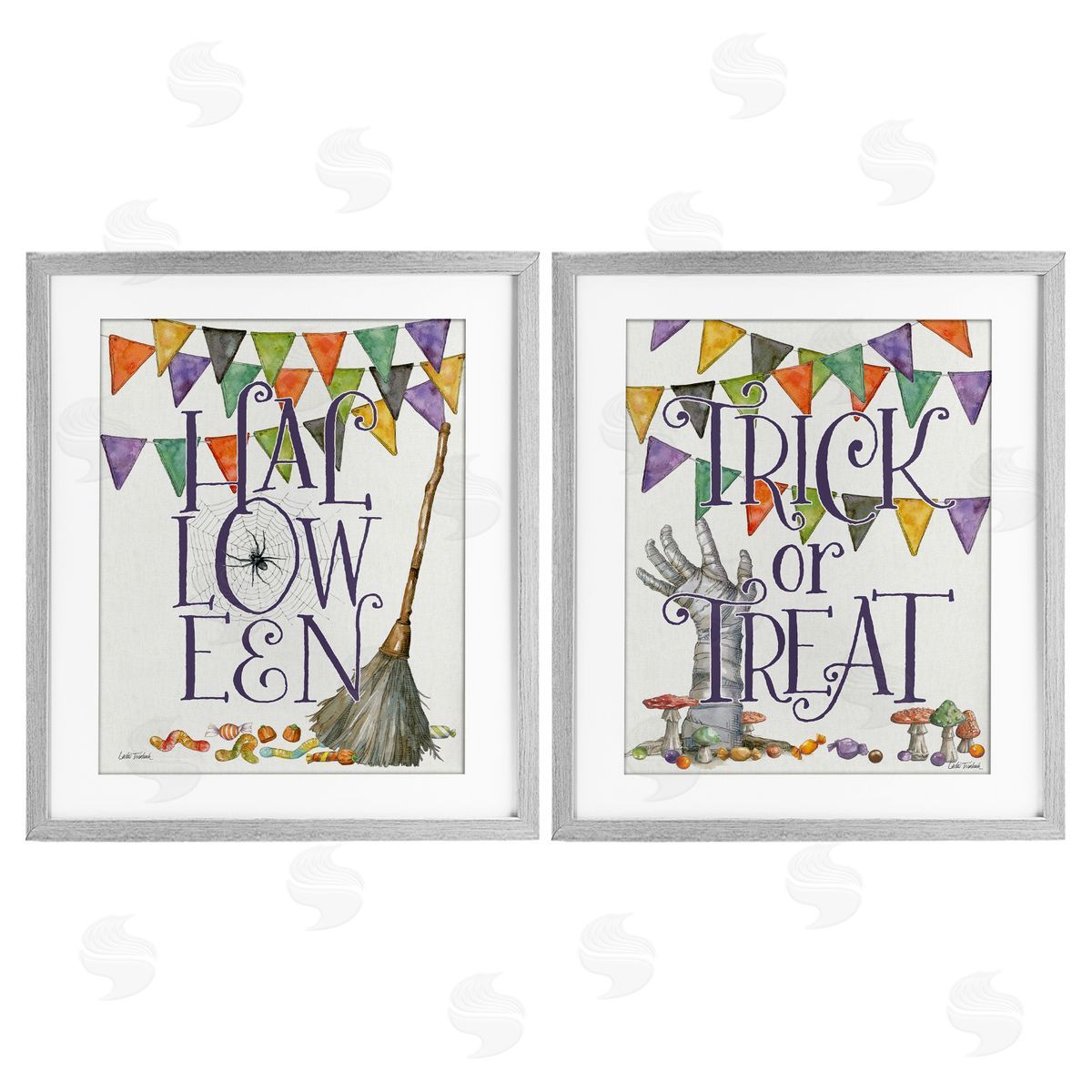 Leslie Trimbach Spellbound Halloween Phrases Canvas Wall Art Print
