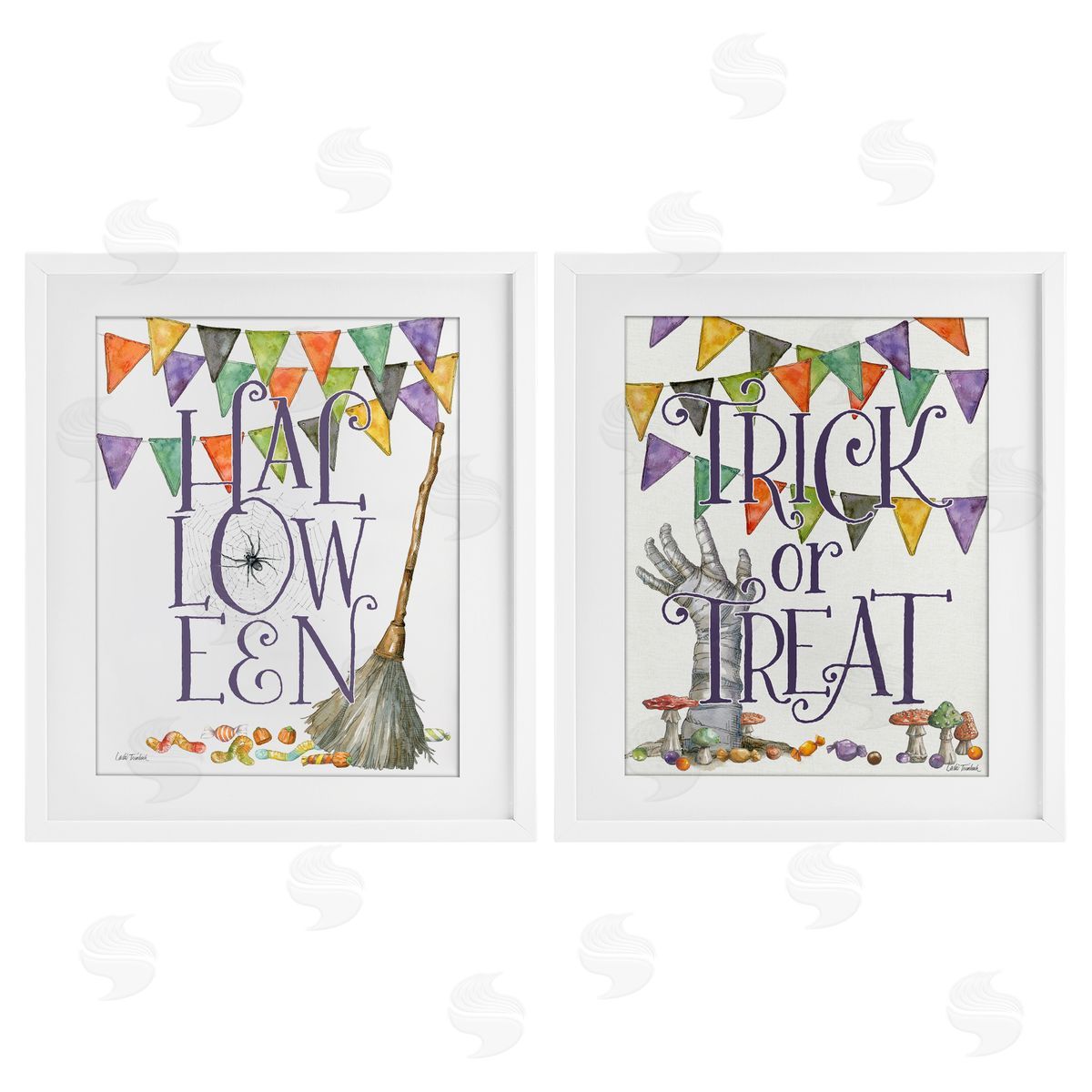 Leslie Trimbach Spellbound Halloween Phrases Canvas Wall Art Print
