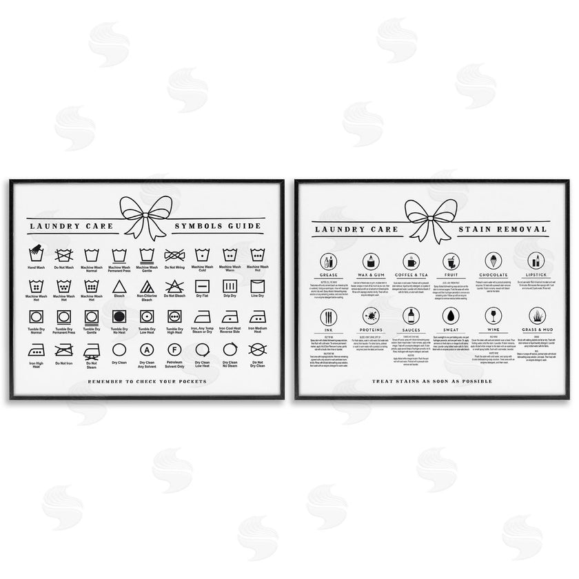 Lettered and Lined | Laundry Care & Stain Removal Charts
