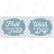 Lettered and Lined | Laundry Phrases with Vintage Bows