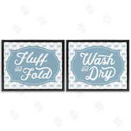 Lettered and Lined | Laundry Phrases with Vintage Bows