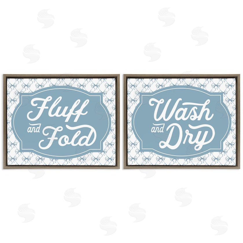 Lettered and Lined | Laundry Phrases with Vintage Bows