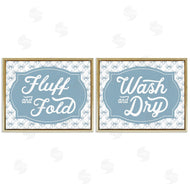 Lettered and Lined | Laundry Phrases with Vintage Bows
