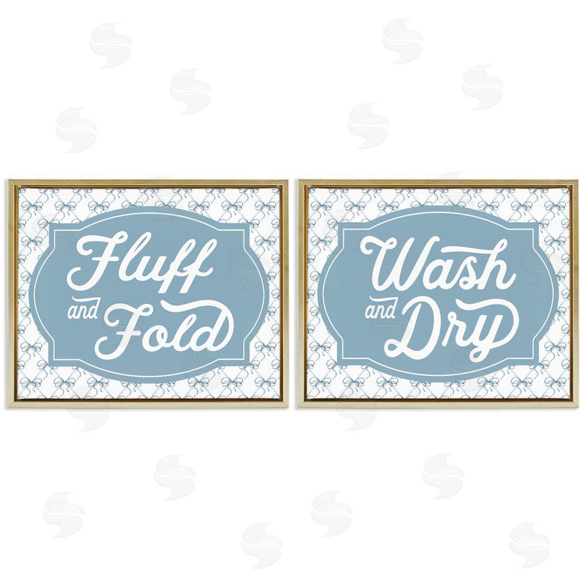 Lettered and Lined | Laundry Phrases with Vintage Bows