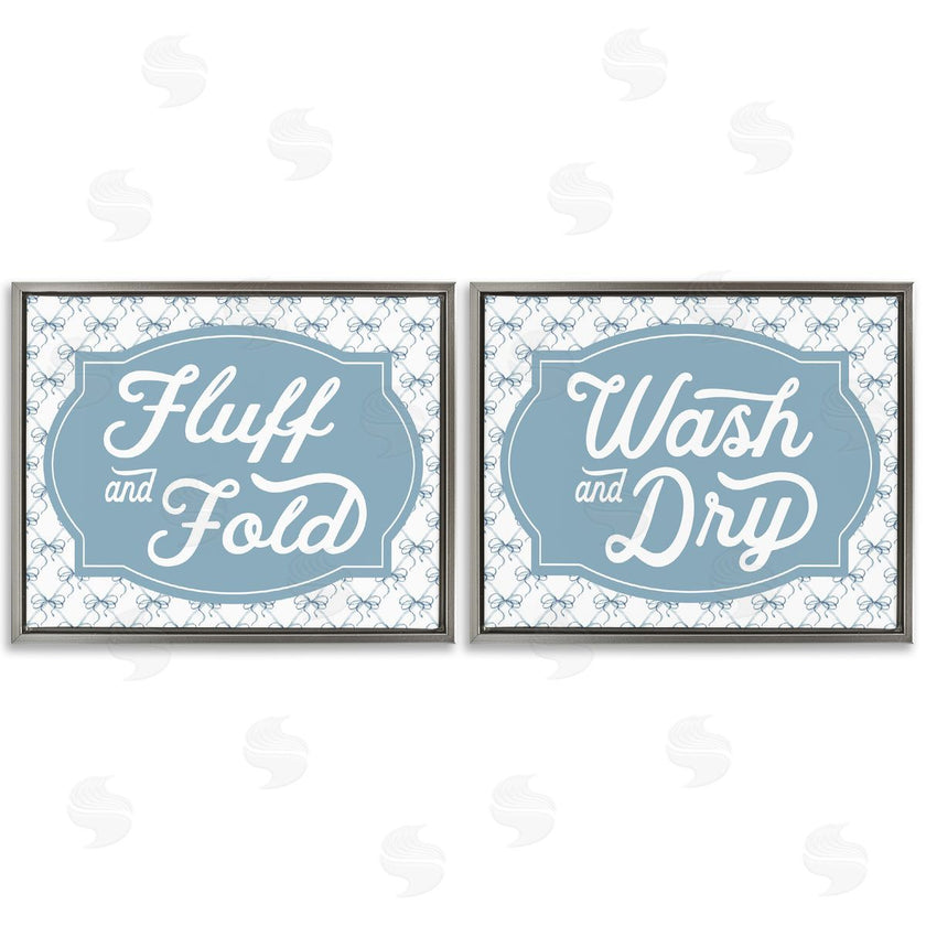 Lettered and Lined | Laundry Phrases with Vintage Bows