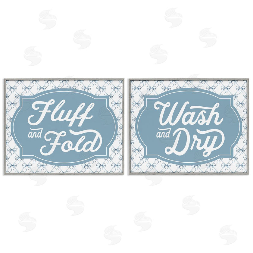 Lettered and Lined | Laundry Phrases with Vintage Bows
