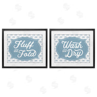 Lettered and Lined | Laundry Phrases with Vintage Bows