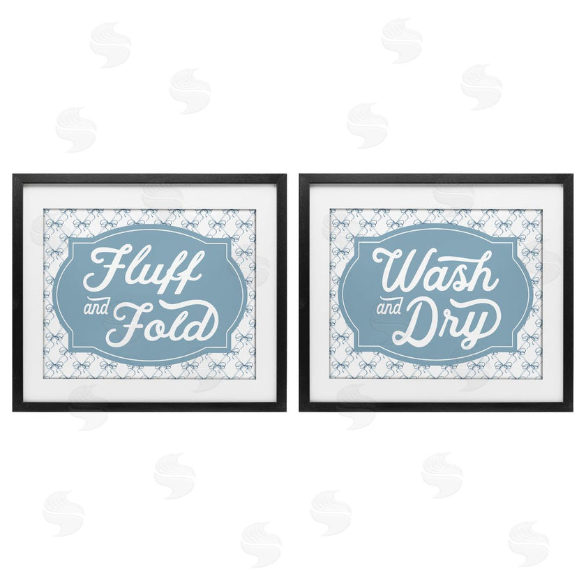 Lettered and Lined | Laundry Phrases with Vintage Bows