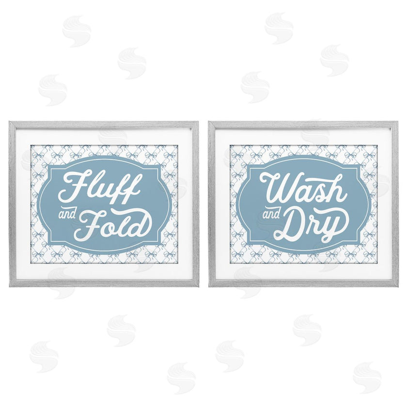 Lettered and Lined | Laundry Phrases with Vintage Bows