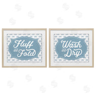 Lettered and Lined | Laundry Phrases with Vintage Bows