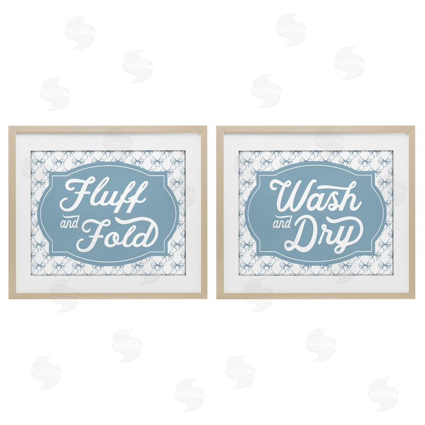 Lettered and Lined | Laundry Phrases with Vintage Bows