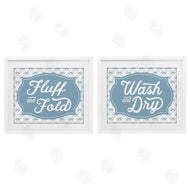 Lettered and Lined | Laundry Phrases with Vintage Bows