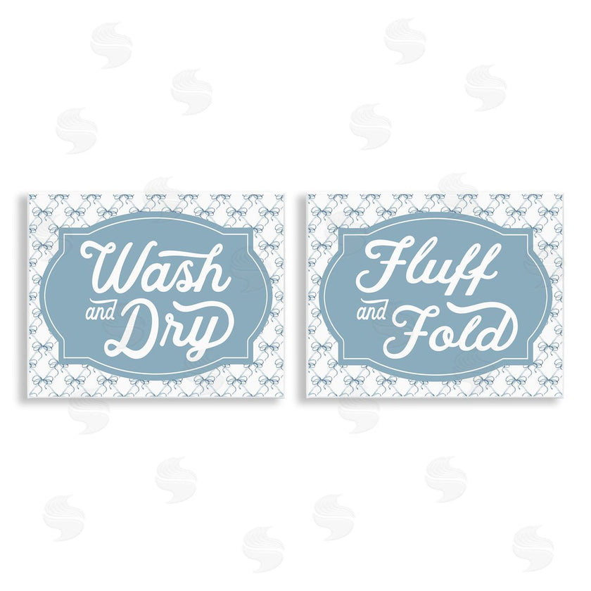 Lettered and Lined | Laundry Phrases with Vintage Bows