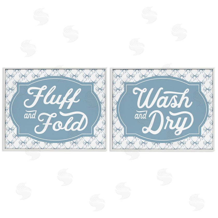 Lettered and Lined | Laundry Phrases with Vintage Bows