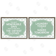 Lettered and Lined | Green Bow Laundry Sentiments
