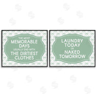 Lettered and Lined | Green Bow Laundry Sentiments