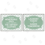 Lettered and Lined | Green Bow Laundry Sentiments