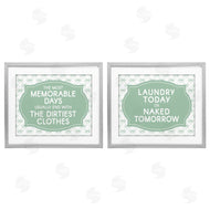 Lettered and Lined | Green Bow Laundry Sentiments
