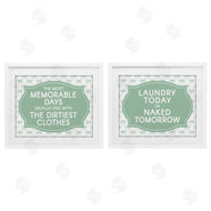Lettered and Lined | Green Bow Laundry Sentiments