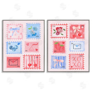 Nina Jacobs | Adorable Stamps Blue and Pink
