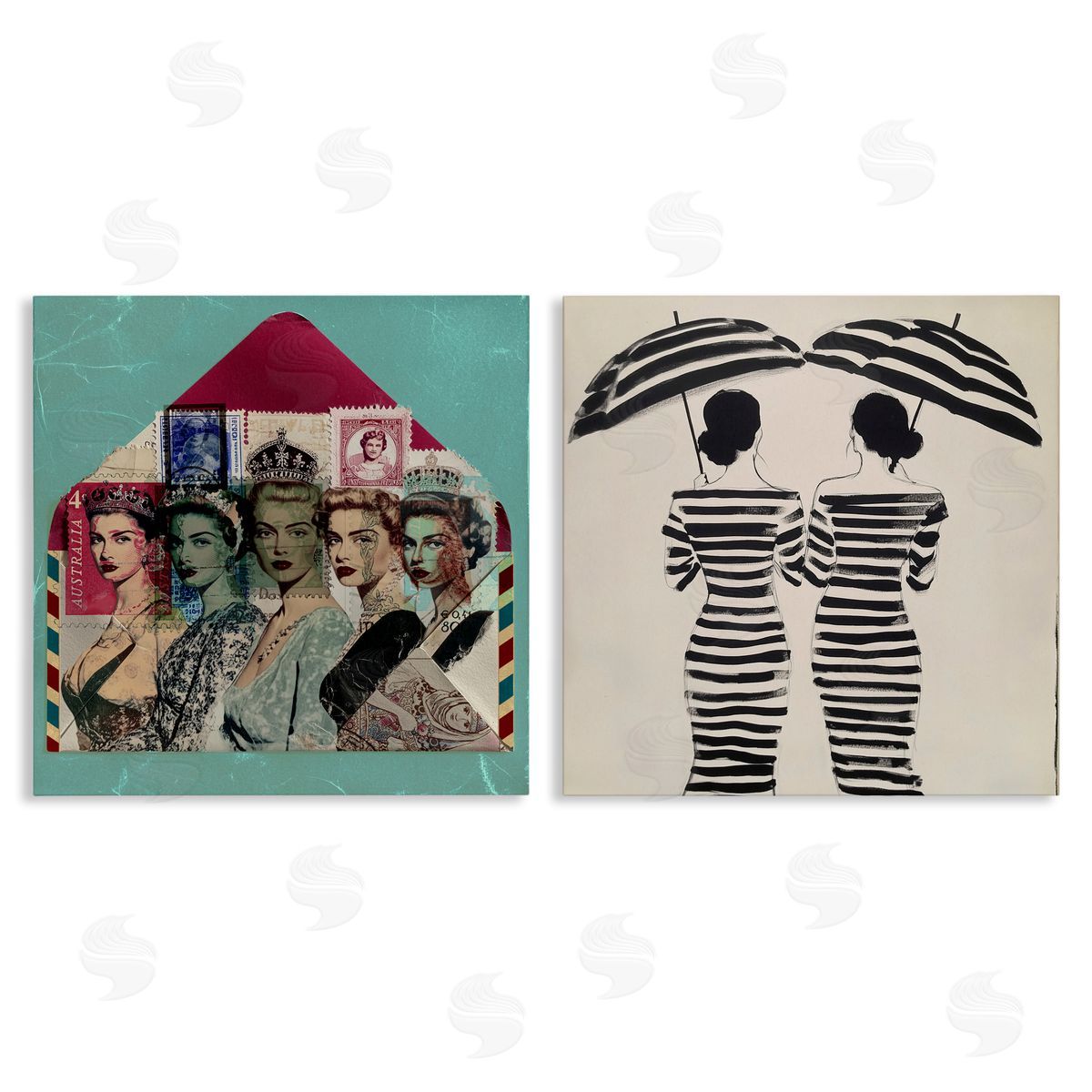 Annabelle Hall Postal Glam & Fashionistas Canvas Wall Art Print