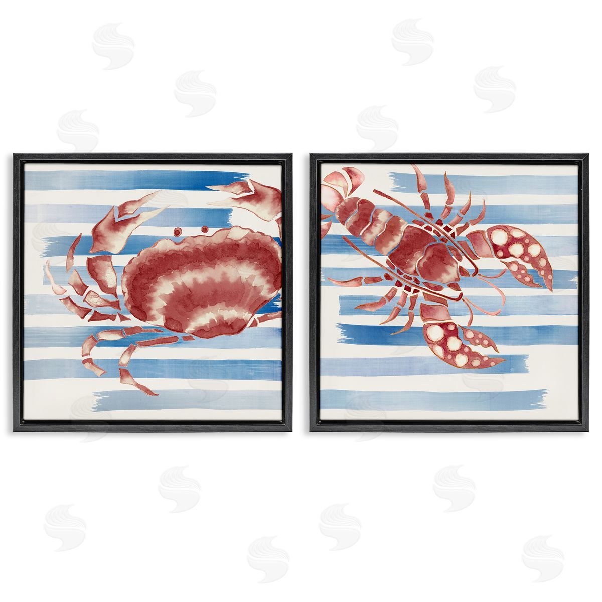 Eli Jones Striped Claws Sea Creatures Canvas Wall Art Print