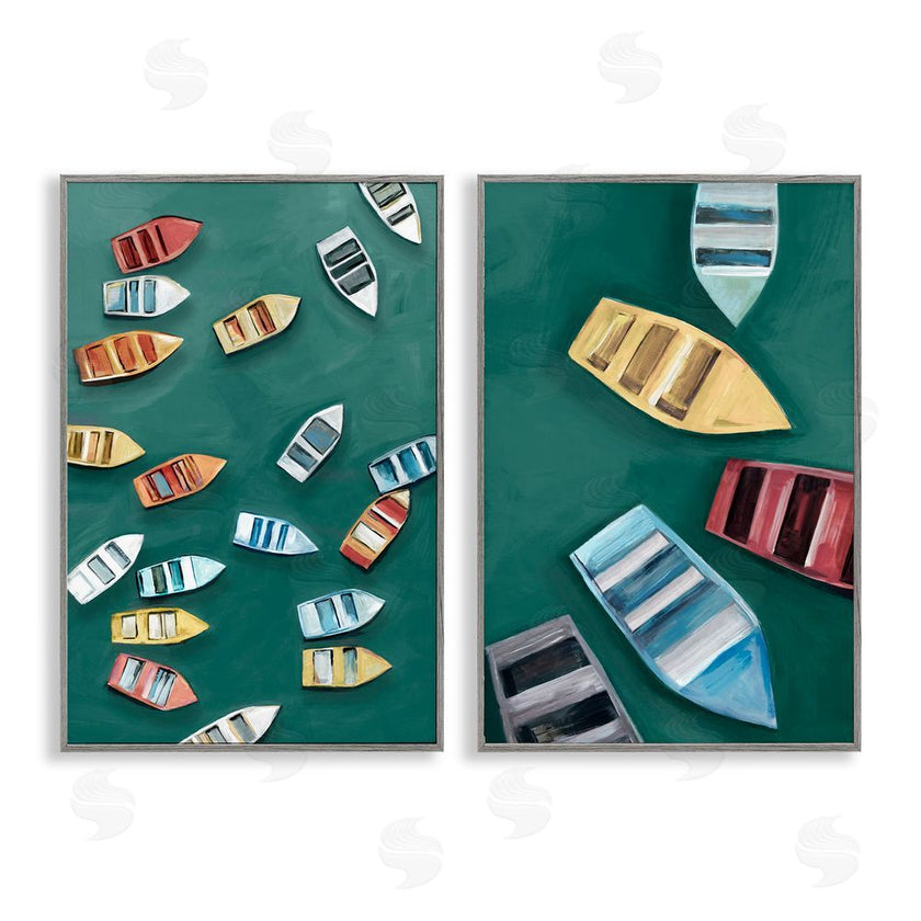 Hannah Dawson | Drifting Colorful Rowboats