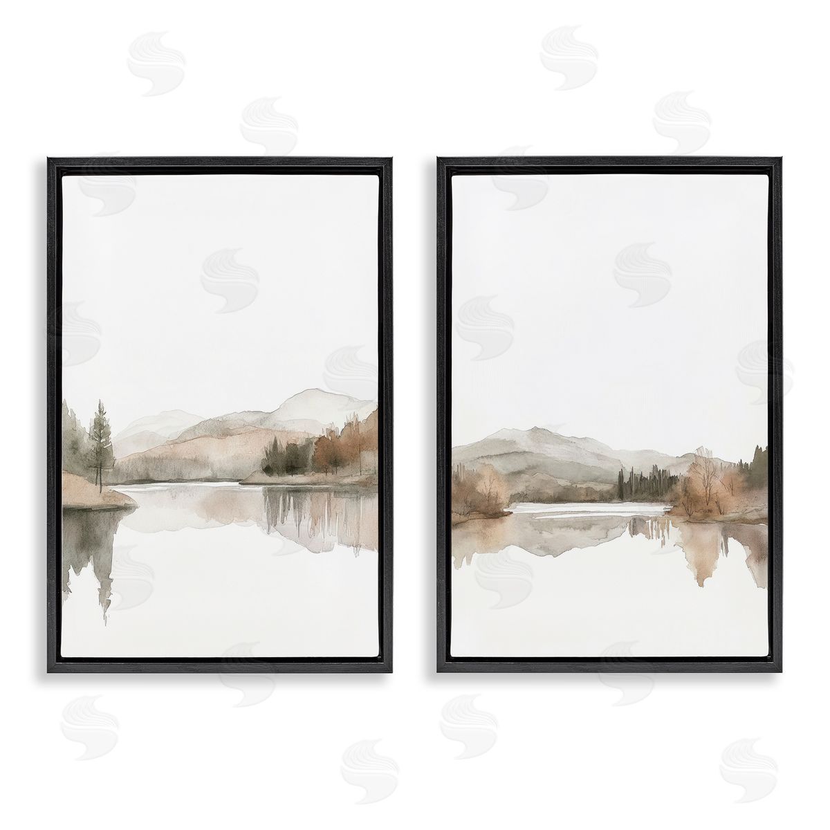 Mona Grace Softly Flowing Landscape Canvas Wall Art Print