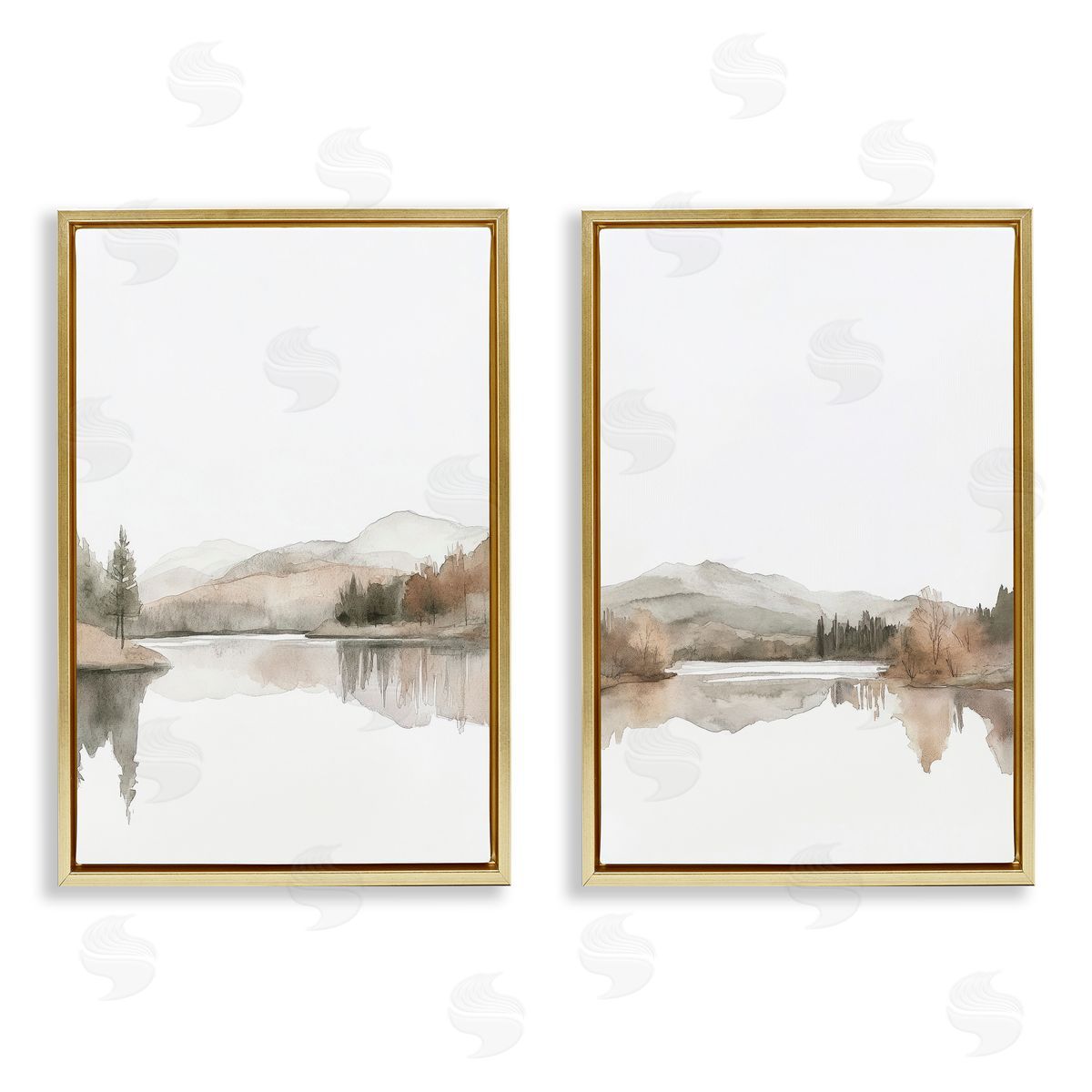 Mona Grace Softly Flowing Landscape Canvas Wall Art Print